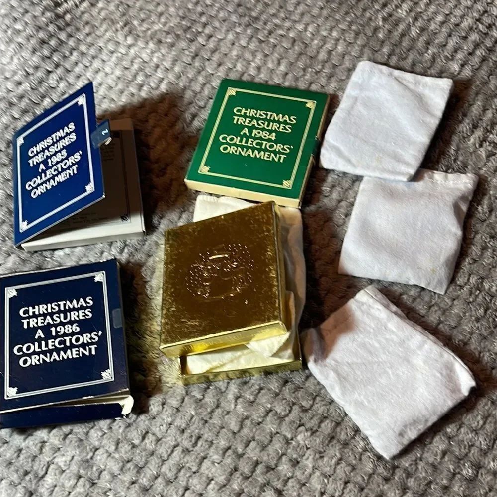 Vintage 1980s Christmas collectors ornaments